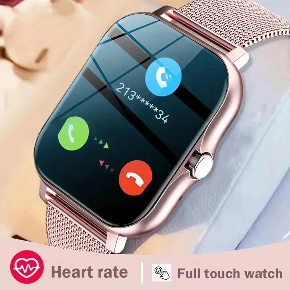 LAXASFIT 2025 Smart Watch Android IOS Bluetooth Talk Heart Rate Monitor Sleep Record Sports Smart Watch Ladies Men Gift - LKBA