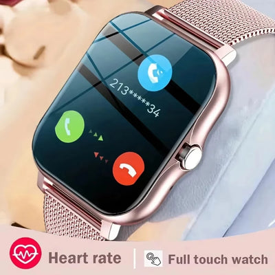 LAXASFIT 2025 Smart Watch Android IOS Bluetooth Talk Heart Rate Monitor Sleep Record Sports Smart Watch Ladies Men Gift - LKBA