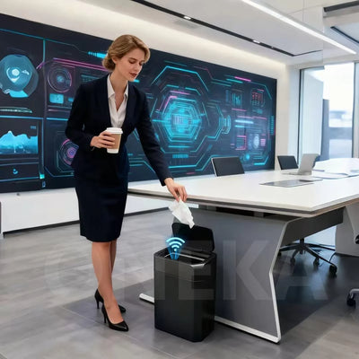 TOKA 2Pack Smart Sensor Trash Can with Lid Suitable for Bathroom Kitchen Bedroom Office Living Room - LKBA