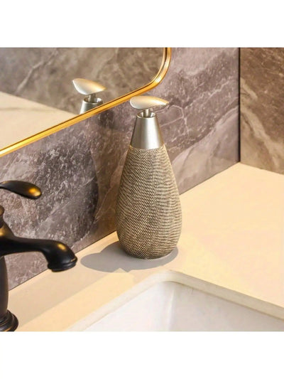 Creative Retro Style Ceramic Push-Type Soap Dispenser with Pump, Hand Soap Bottle - LKBA