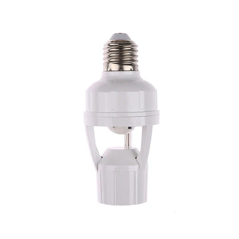 Smart E27 PIR Motion Sensor Light Switch 110V 220V Detector Base Lamp Holder Lux Time Delay Adjust Control Bulb Socket - LKBA