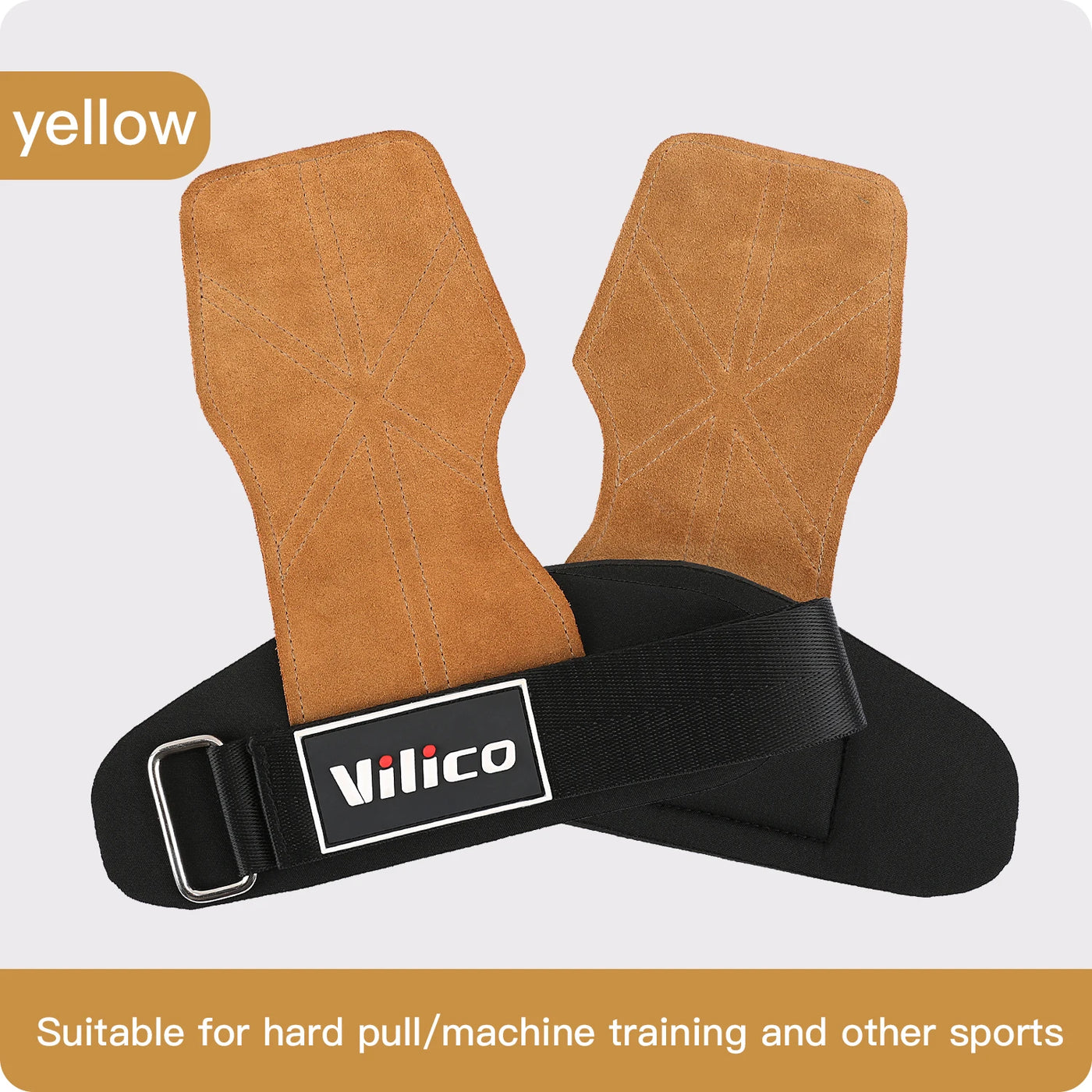 2Pcs Gym Gloves Fitness Hand Palm Protection Equipment Anti Slip Wear-resistant Wrist Protection Hard Pull Grip Strength Gloves - LKBA