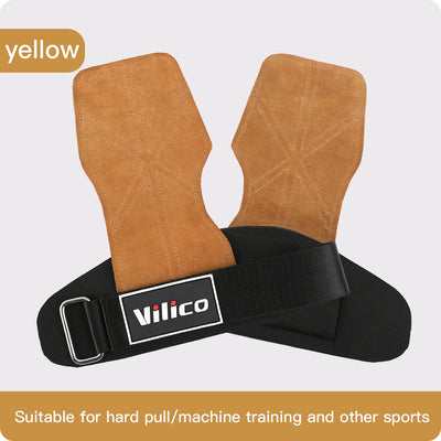 2Pcs Gym Gloves Fitness Hand Palm Protection Equipment Anti Slip Wear-resistant Wrist Protection Hard Pull Grip Strength Gloves - LKBA