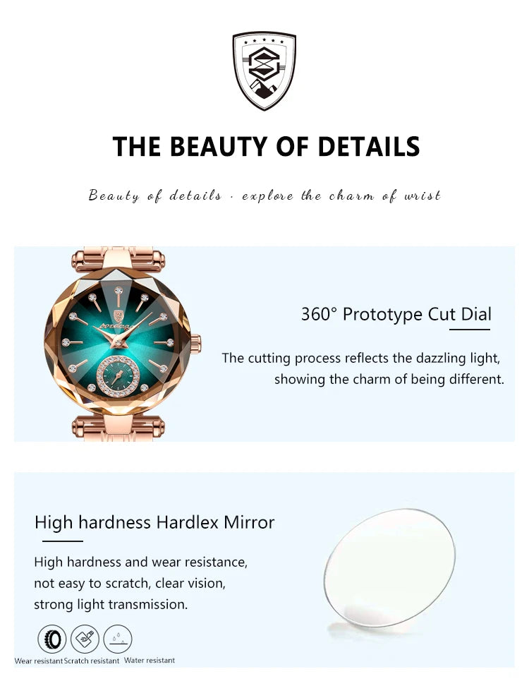 POEDAGAR Top Luxury Watches For Women Waterproof Leather High Quality Quartz Woman's Watch Casual Fashion Ladies Wristwatch Gift - LKBA
