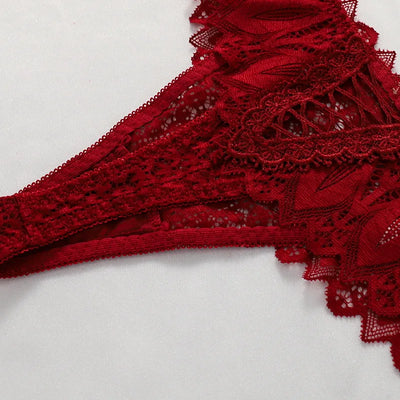 Women's Sexy String Panties Lace Thongs Lingerie Intimates Woman T-back Soft T-panties Designed Tangas Mujer - LKBA