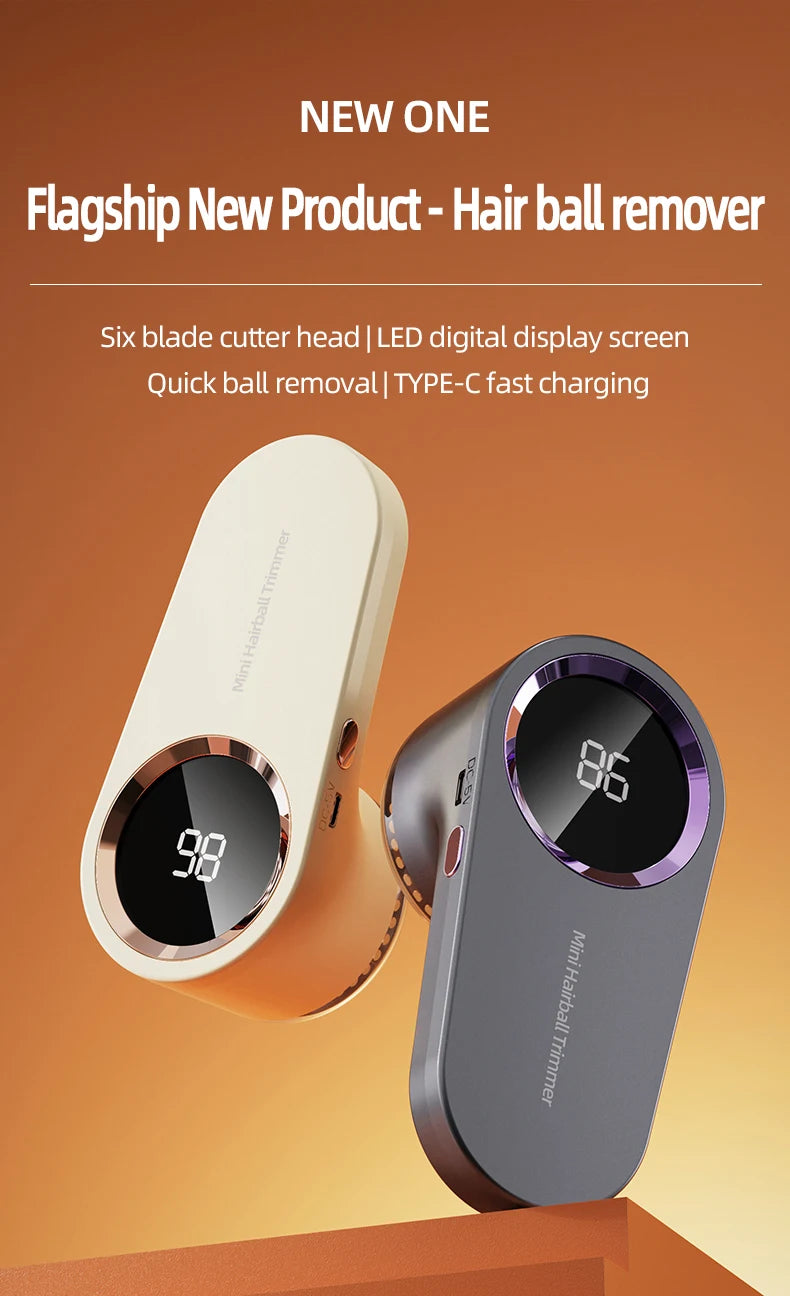 Portable Hair Ball Trimmer Home Clothes Shaving Machine Pill Removal Tool Shaver Lint Remover For Sweater USB Rechargeable - LKBA