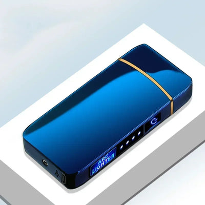 2025 Electric Windproof Metal Lighter Double Arc Flameless Plasma - LKBA