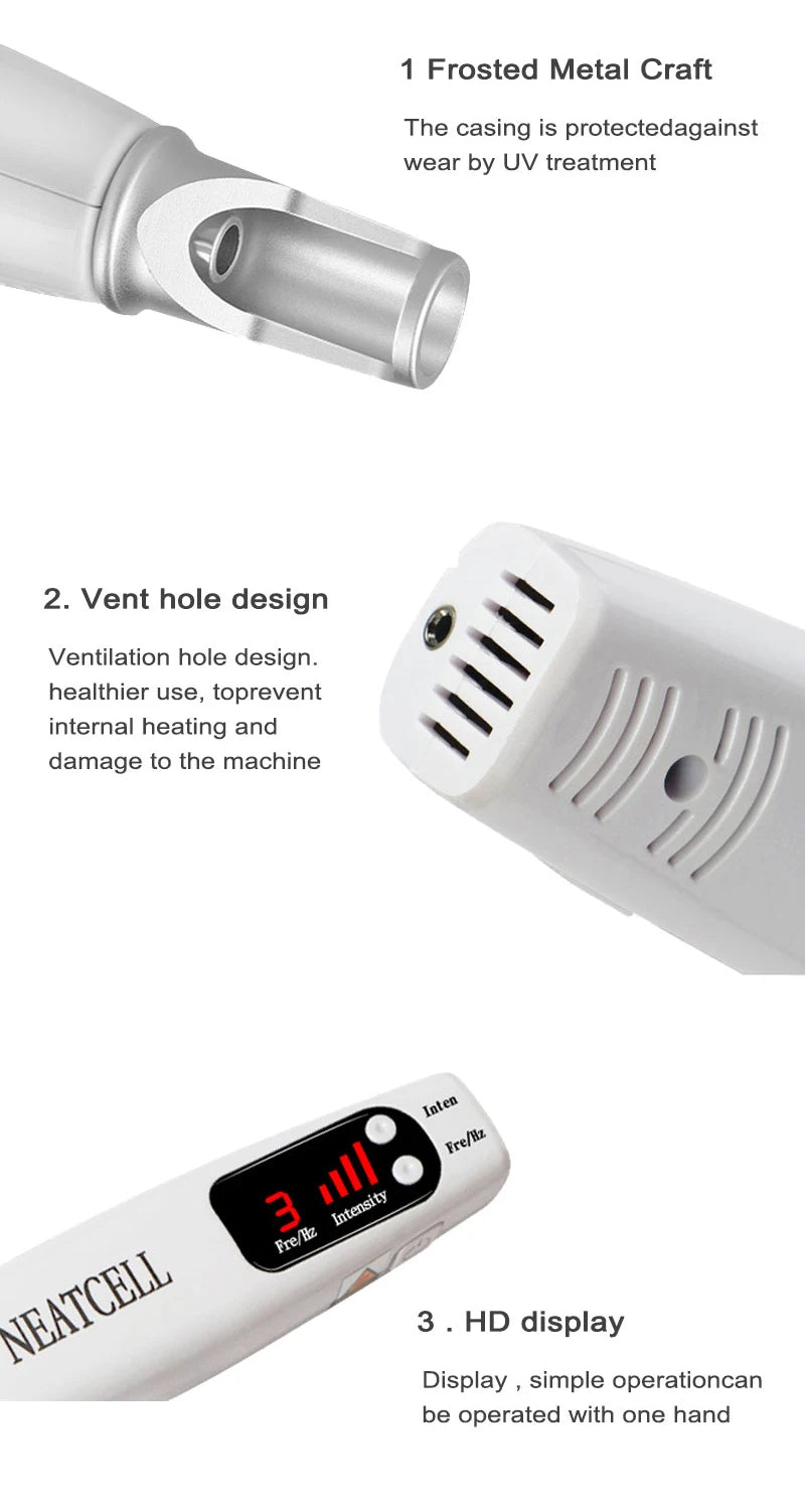 Picosecond Laser Pointer for Mole Removal  Dark Spot Removal Pen Tattoo Acne Skin Pigment Portable Removal Machine Beauty Device - LKBA