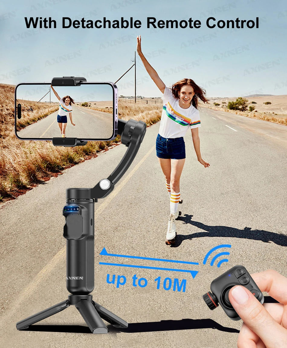 M02 Gimbal Smartphone Stabilizer 3-Axis Anti-shake Video Record Handheld Selfie Gimbals - LKBA