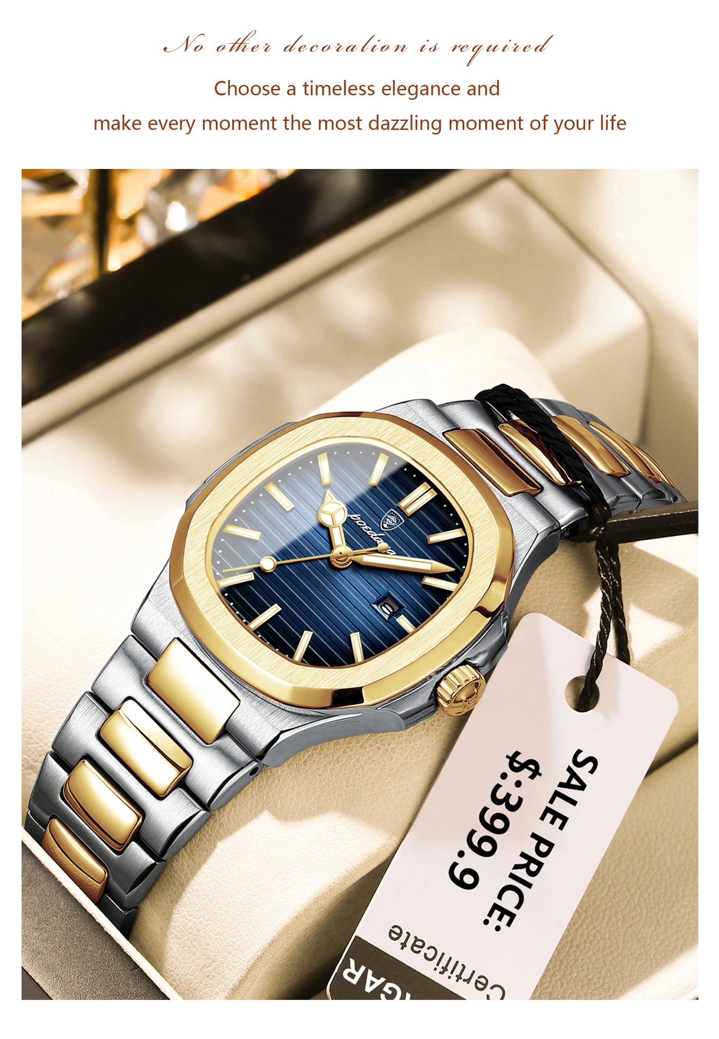 POEDAGAR Luxury Square Watch for Woman Waterproof Luminous Date Ladies Watch Stainless Steel Quartz Women's Watches Female Reloj - LKBA