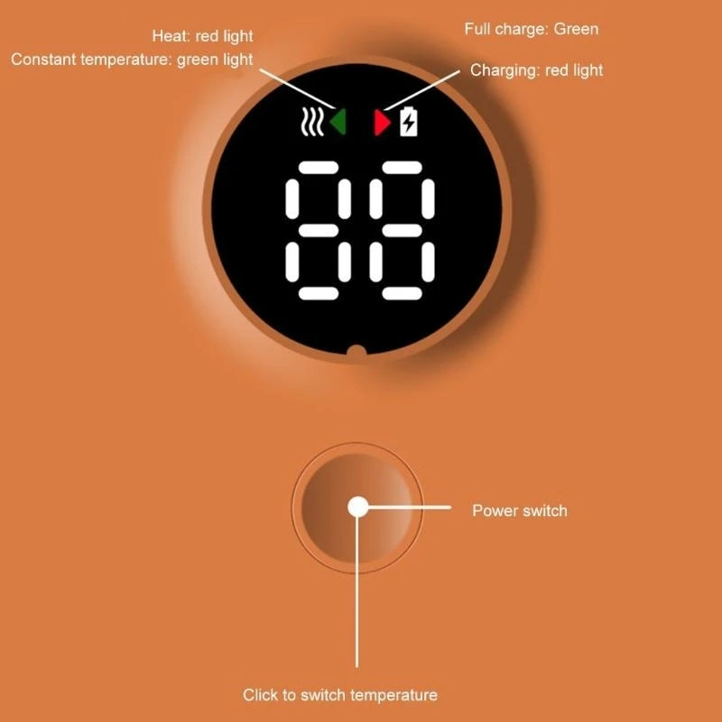 Convenient Baby Bottle Warmer 6-Gear Adjustable for Travel Quick Heating Solution with Adjustable Gear for Most Bottles G2TD - LKBA