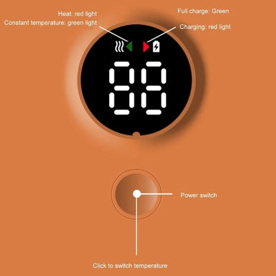 Convenient Baby Bottle Warmer 6-Gear Adjustable for Travel Quick Heating Solution with Adjustable Gear for Most Bottles G2TD - LKBA