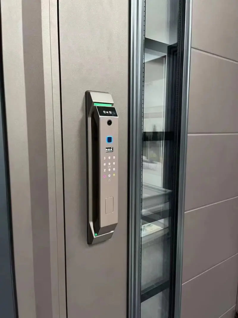 Electronic Automatic Smart Door Lock 3D Face Recognition Fingerprint Keyless Password Wi-Fi Camera frid Card Home Lock with Tuya - LKBA