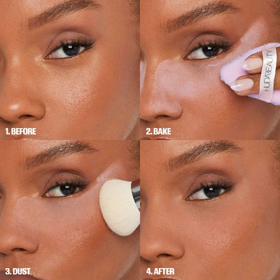 Easy Bake Loose & Setting Powder Long Lasting Oil Control Matte Waterproof Brightening Loose Powder Makeup - LKBA