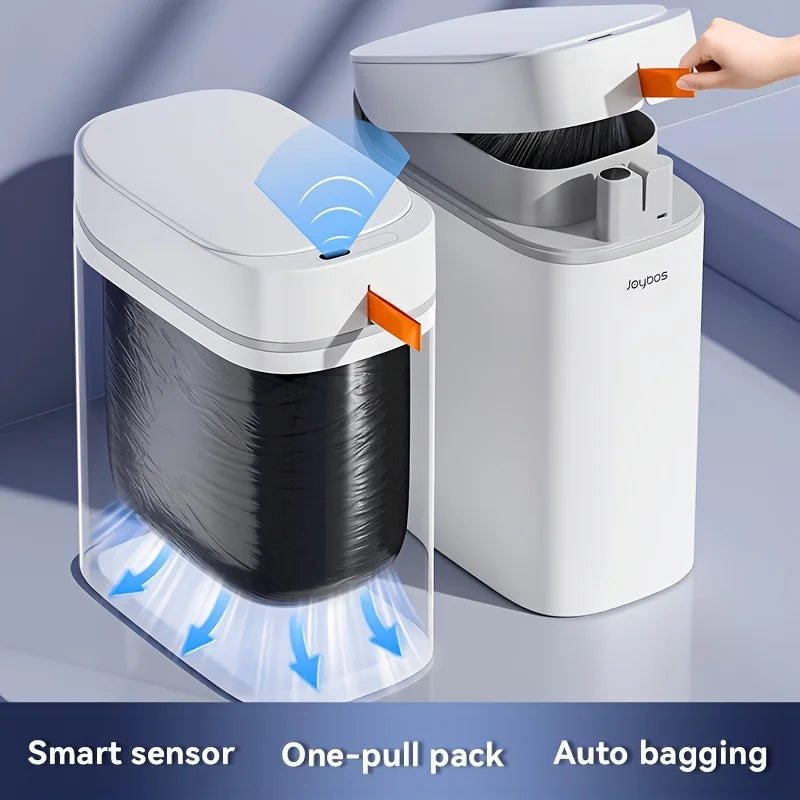 Smart Sensor Garbage Bathroom Trash Can Automatic Adsorption Bag Household Toilet Induction Waterproof Garbage Can Home Supplies - LKBA