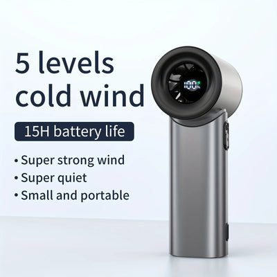 Rechargeable Handheld Fan, Stylish Design, Portable High Speed Fan - Small and Powerful for Outdoor Sports, Travel, Camping - LKBA