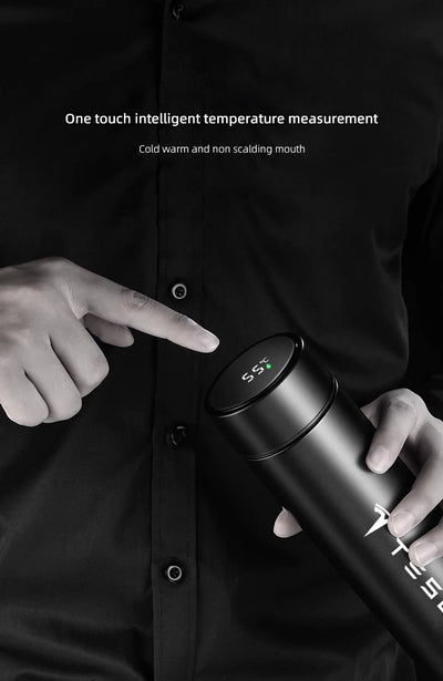 Coffee thermos leak proof car vacuum bottle travel portable thermos cup For Tesla Model 3 Y S X Cybertruck Juguete Roadster - LKBA