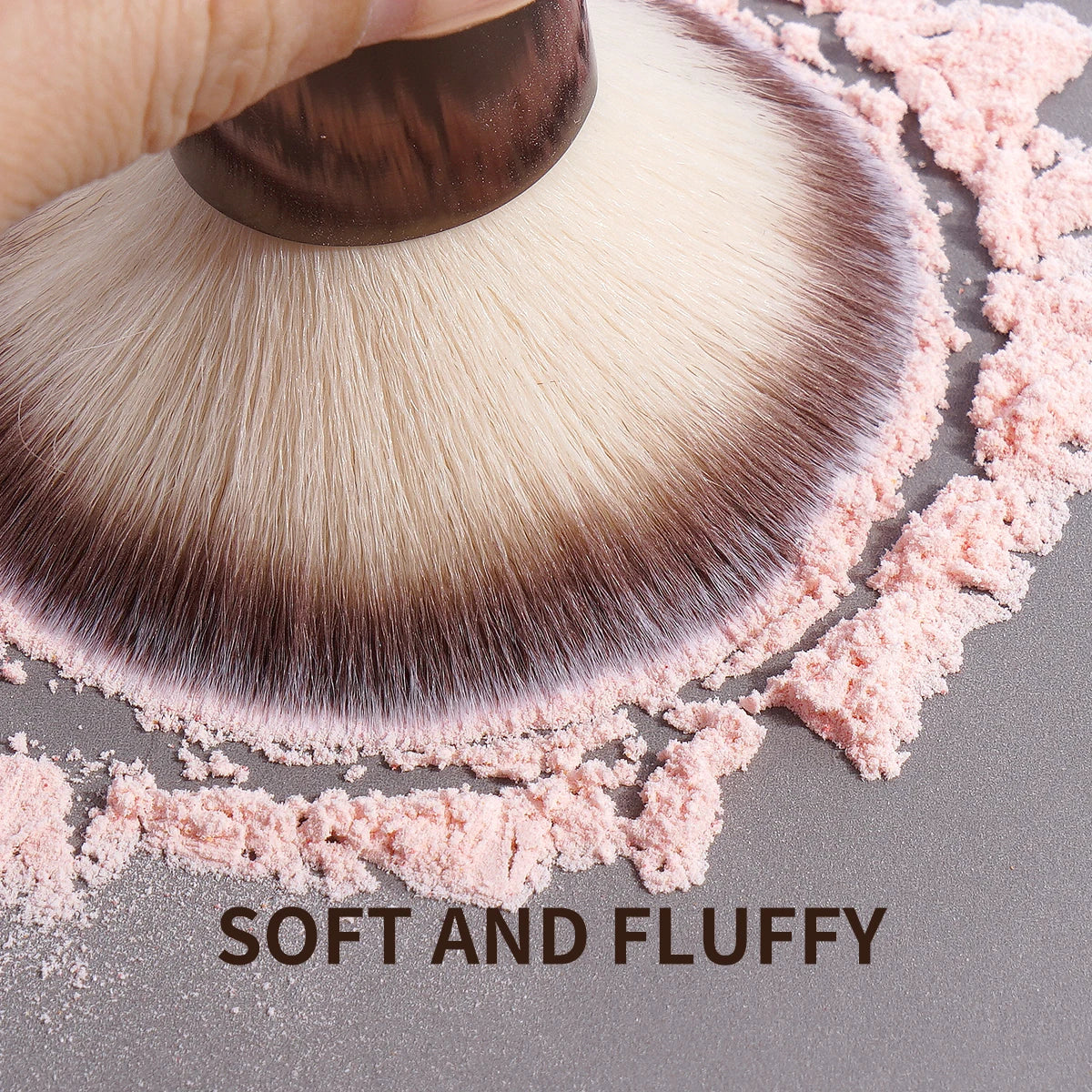 Makeup Brushes Double Head Foundation Powder Concealer Blusher Bronzer Makeup Brush Soft Fiber Hair - LKBA