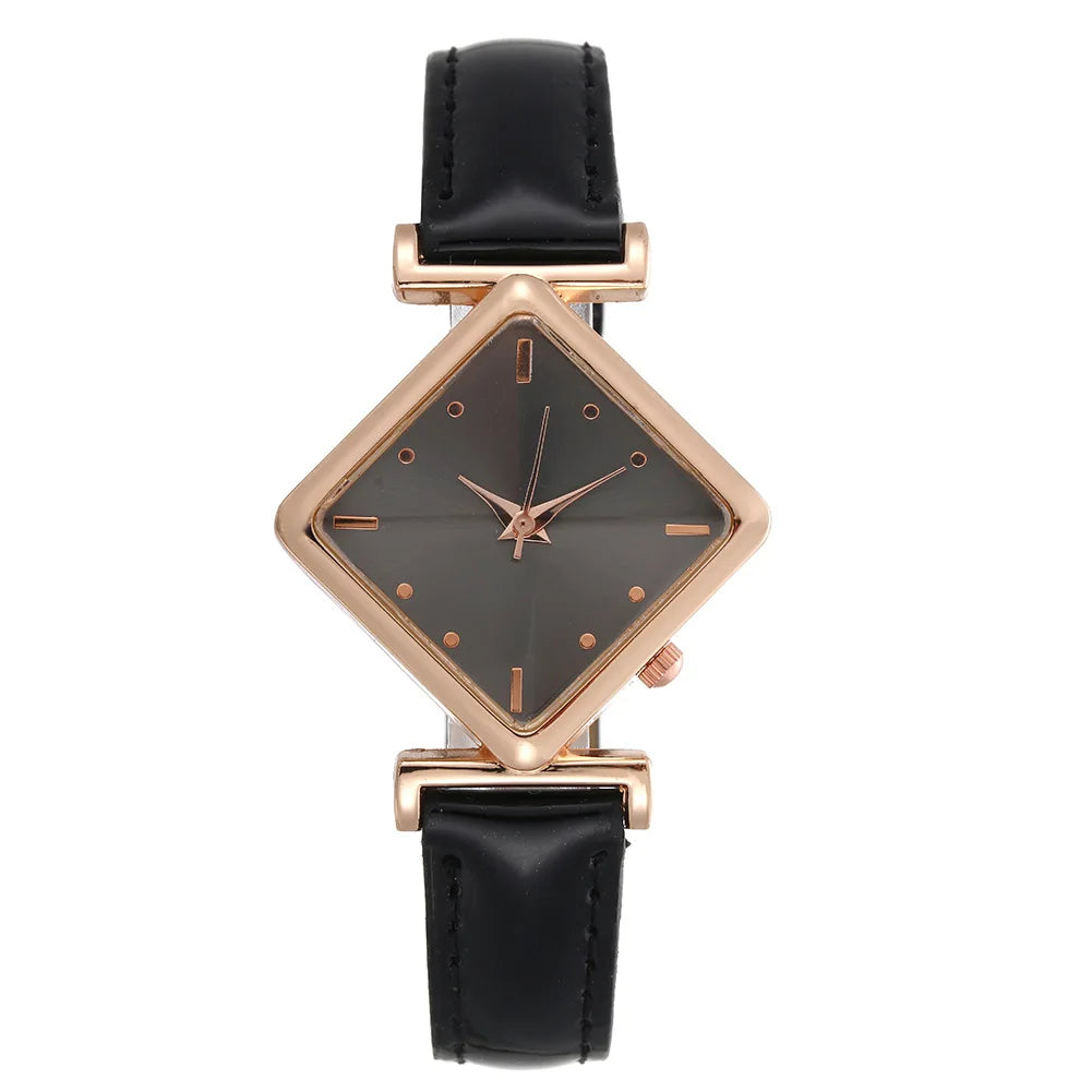 Luxury Brand Women's Watch Quartz Wristwatch Women Quartz Watches Ladies Clock Leather Watch Gift Reloj Mujer relojes de mujer - LKBA