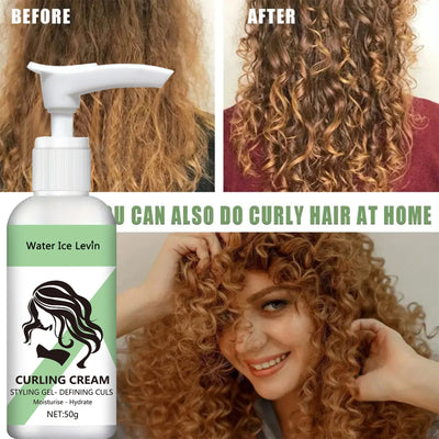 Curly hair Styling cream, moisturizing and smoothing formula, enhances the elasticity and shine of curly hair, easy to set - LKBA