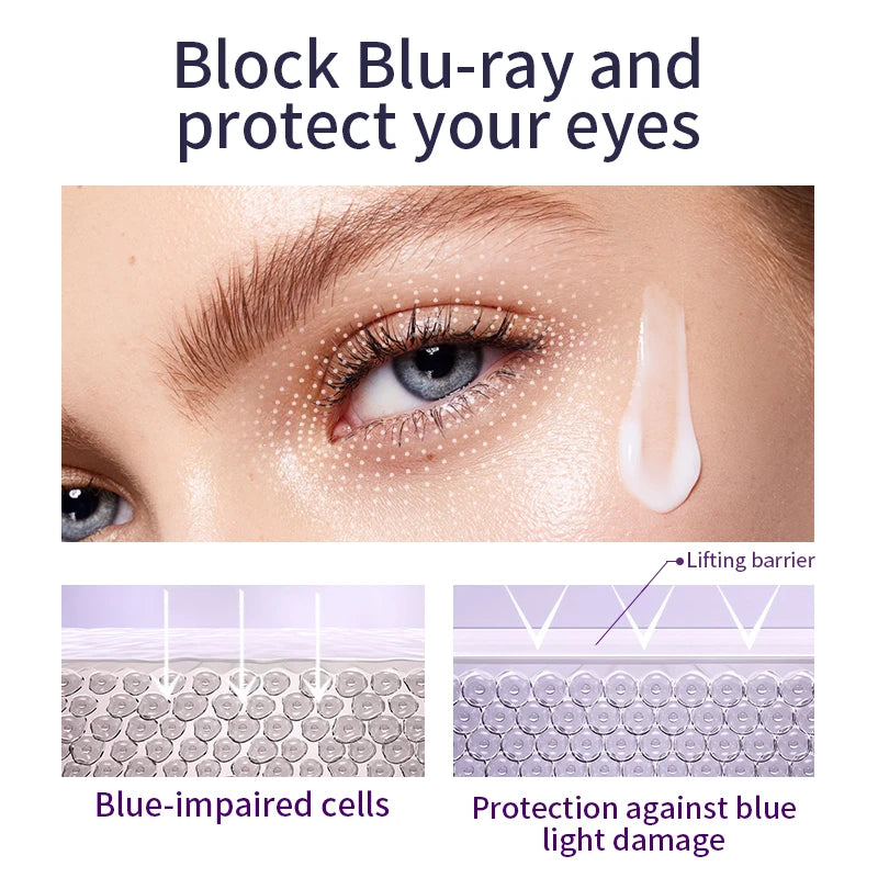 Anti-Wrinkle Anti Dark Circle Eye Cream Roller Massager Moisturizing Eye Bags Anti-Aging Hyaluronic Acid Eye Skin Care - LKBA