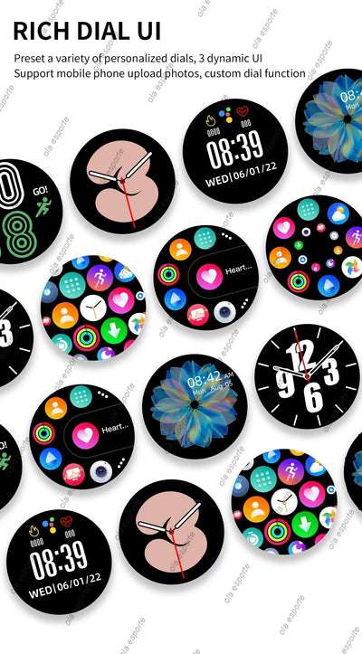 Bluetooth Call Smart Watch Pro 1.39-Inch Custom Dials Music Sports Men Women Watch 6 Health Monitor Smartwatch For Android IOS - LKBA