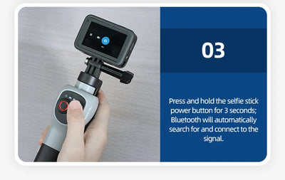 Underwater Selfie Stick Waterproof Diving Extendable Selfie Stick Wireless Remote Control - LKBA