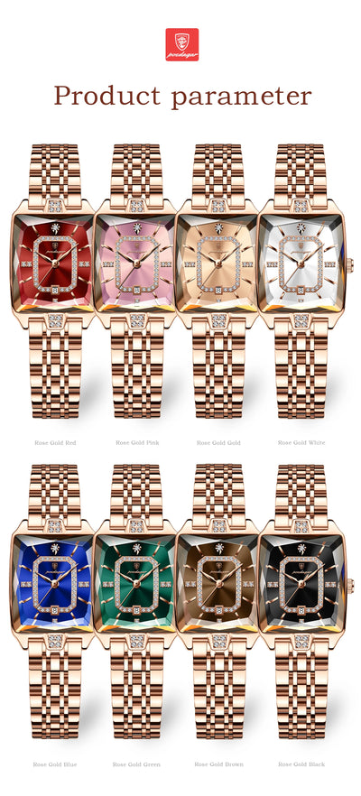 POEDAGAR Luxury Casual Ladies Watch Stainless Steel Waterproof Date Fashion Woman Wristwatch High Quality Quartz Women's Watches - LKBA
