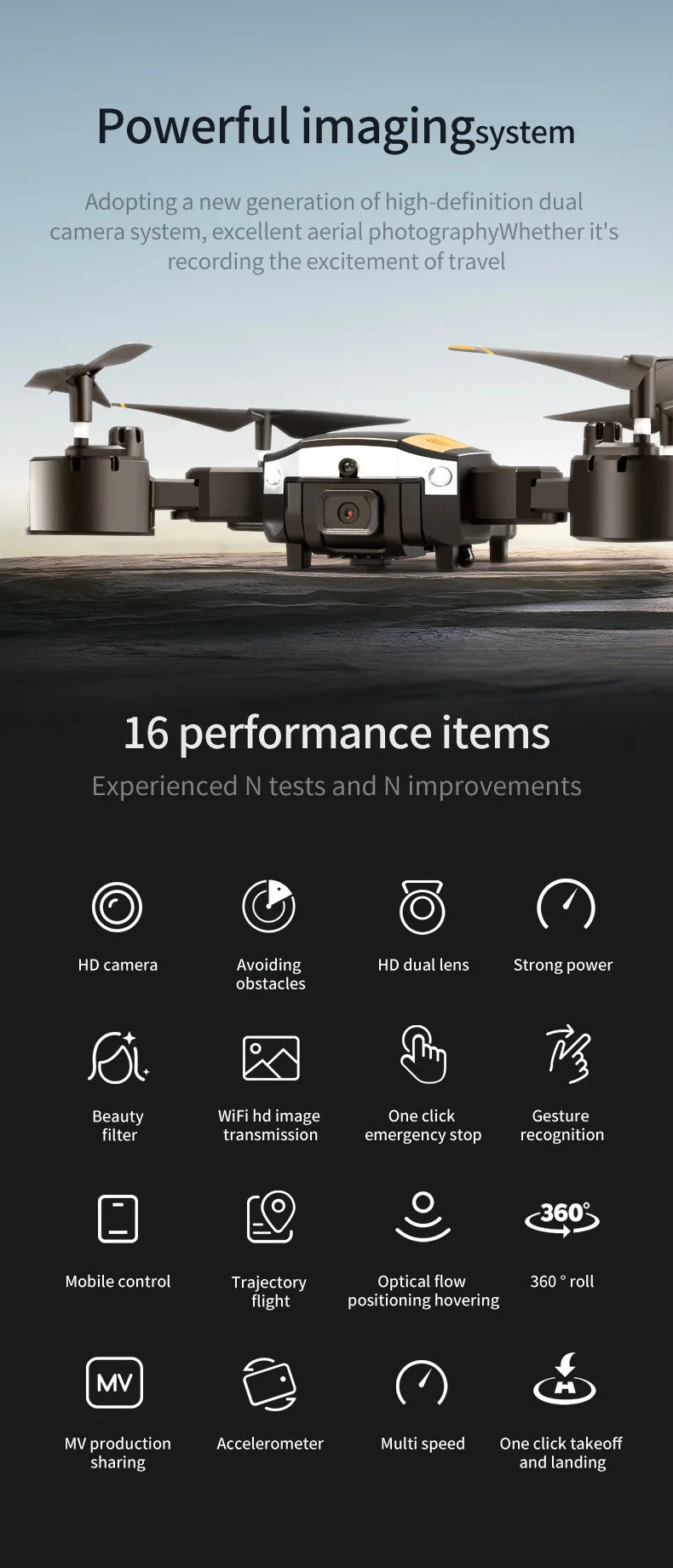 G6 Pro GPS Professional Drone 8K HD Dual-Camera Aerial Photography Omnidirectional Obstacle Avoidance Quadrotor RC Distance 5KM - LKBA