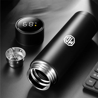 Car 500ml Smart Thermo Mug Drink Flask Temperature Display For MG ZS 5 7 6 Cyberster MG4 EV ES5 HS ONE GT GS MG3 EZS 3SW Scorpio - LKBA