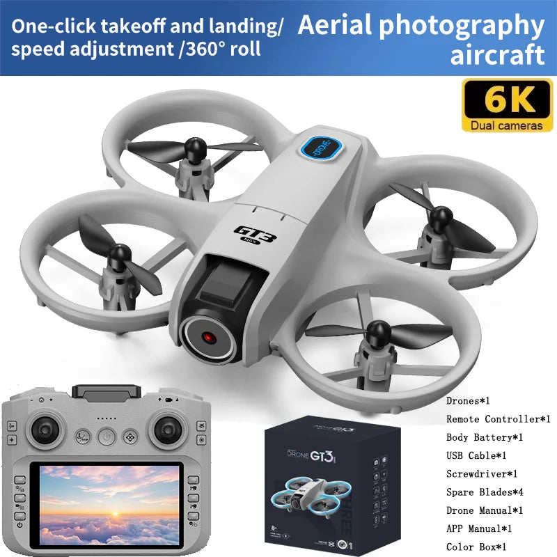 2025 GT3 RC Drone 8K 5G Professional HD Aerial Photography Obstacle Avoidance Remote Control Aircraft Dual Camera Quadcopter - LKBA