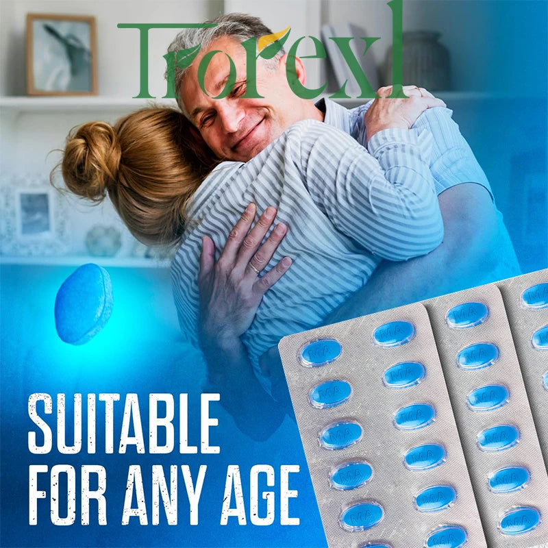 36-360pcs Blue Pills Male Supplement with Natural Oyster & Ginseng, Stamina & Endurance, Boosting Performance - LKBA