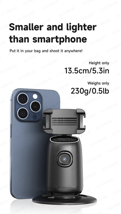 360°Rotating P05 AI Face Tracking Desktop Gimbal Stabilizer Intelligent Follow Shoot Gesture Control - LKBA