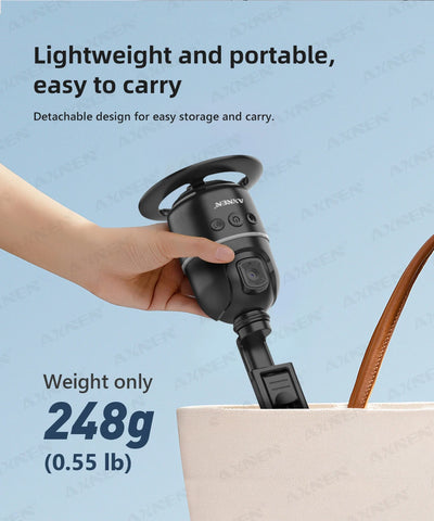 Auto Face Tracking Desktop Gimbal Intelligent Rotating Holder for Mobile Phone - Option Wireless Remote Selfie Smartphone Tripod - LKBA