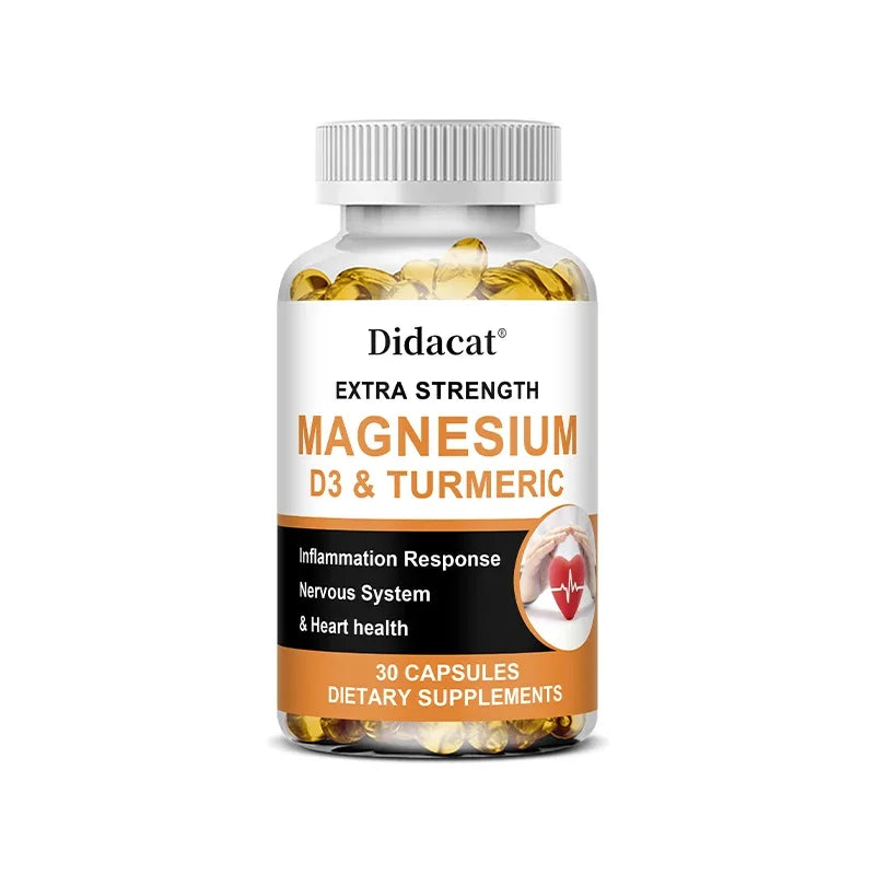 High Absorption Magnesium Capsules 500 Mg - Helps Improve Muscle, Sleep, Joint, Bone, Immune, and Cardiovascular Health - LKBA