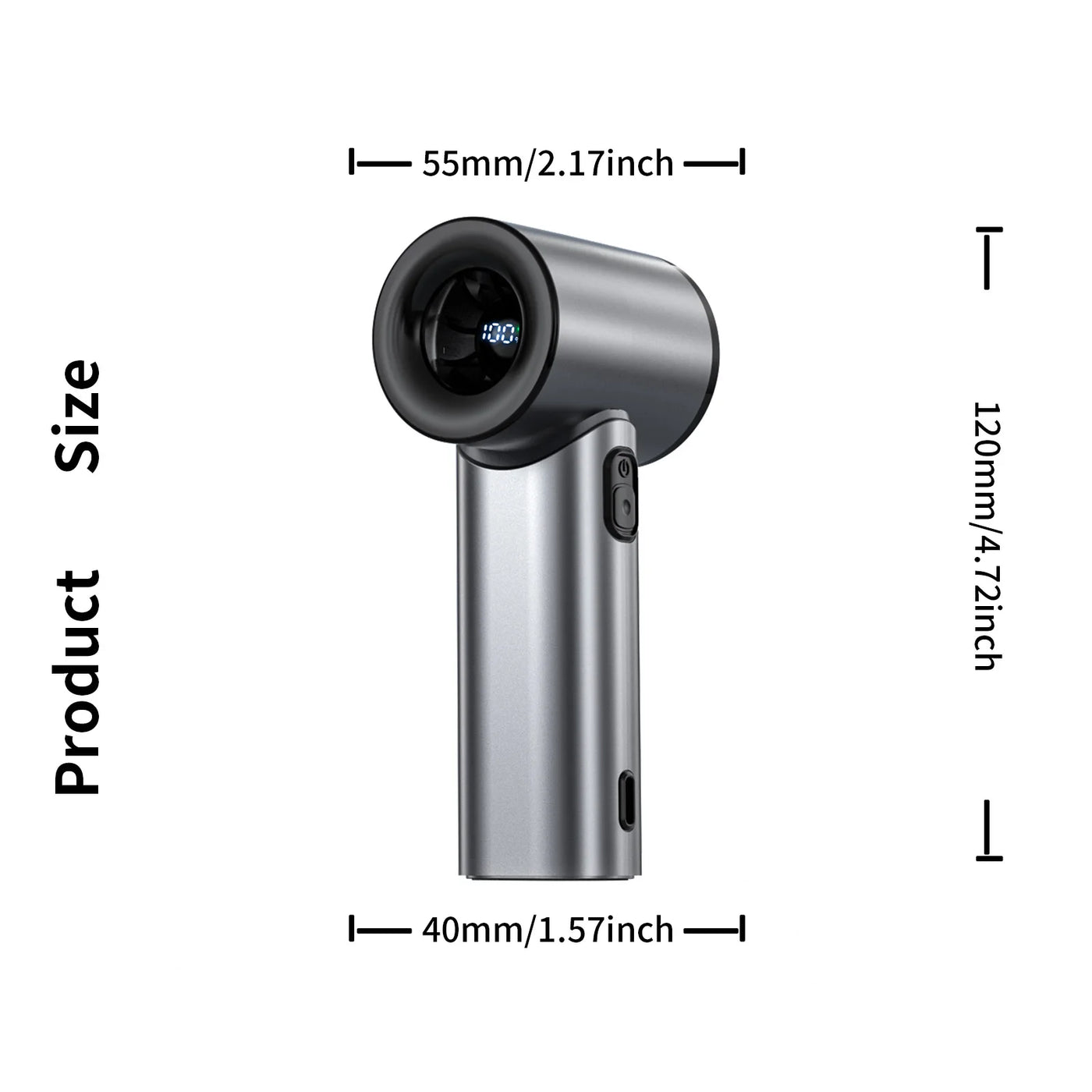 Rechargeable Handheld Fan, Stylish Design, Portable High Speed Fan - Small and Powerful for Outdoor Sports, Travel, Camping - LKBA