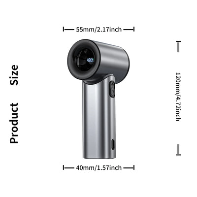 Rechargeable Handheld Fan, Stylish Design, Portable High Speed Fan - Small and Powerful for Outdoor Sports, Travel, Camping - LKBA