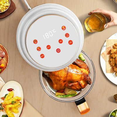 Air Fryer Visual Oil-free Electric Fryer Multi-Functional Automatic Household 360°Baking LED Touchscreen - LKBA