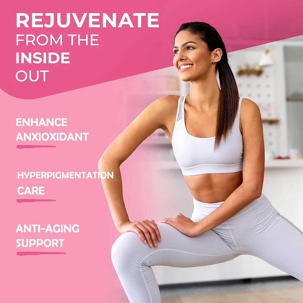 1500000MG Glutathione Skin Whitening Supplement Anti-Aging, UV Protection, Even Skin Tone & Scar - LKBA