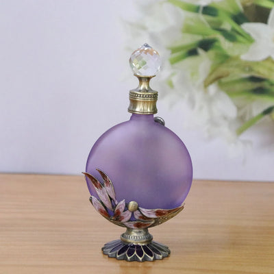 30ml Luxury Vintage Perfume Bottles parfum Maple Leaves Handcrafted Mini Travel Essentials Oil Glass Refillable Refill Dropper - LKBA