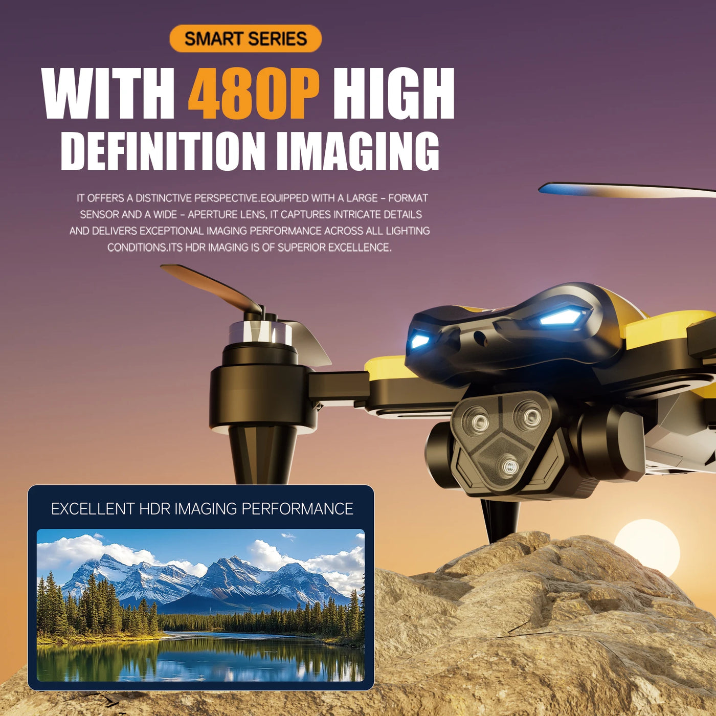 M5 Drone Professional 8K Wide-Angle HD Triple Camera Wi-Fi FPV Height Hold RC Drone Aircraft Quadrotor Adult - LKBA