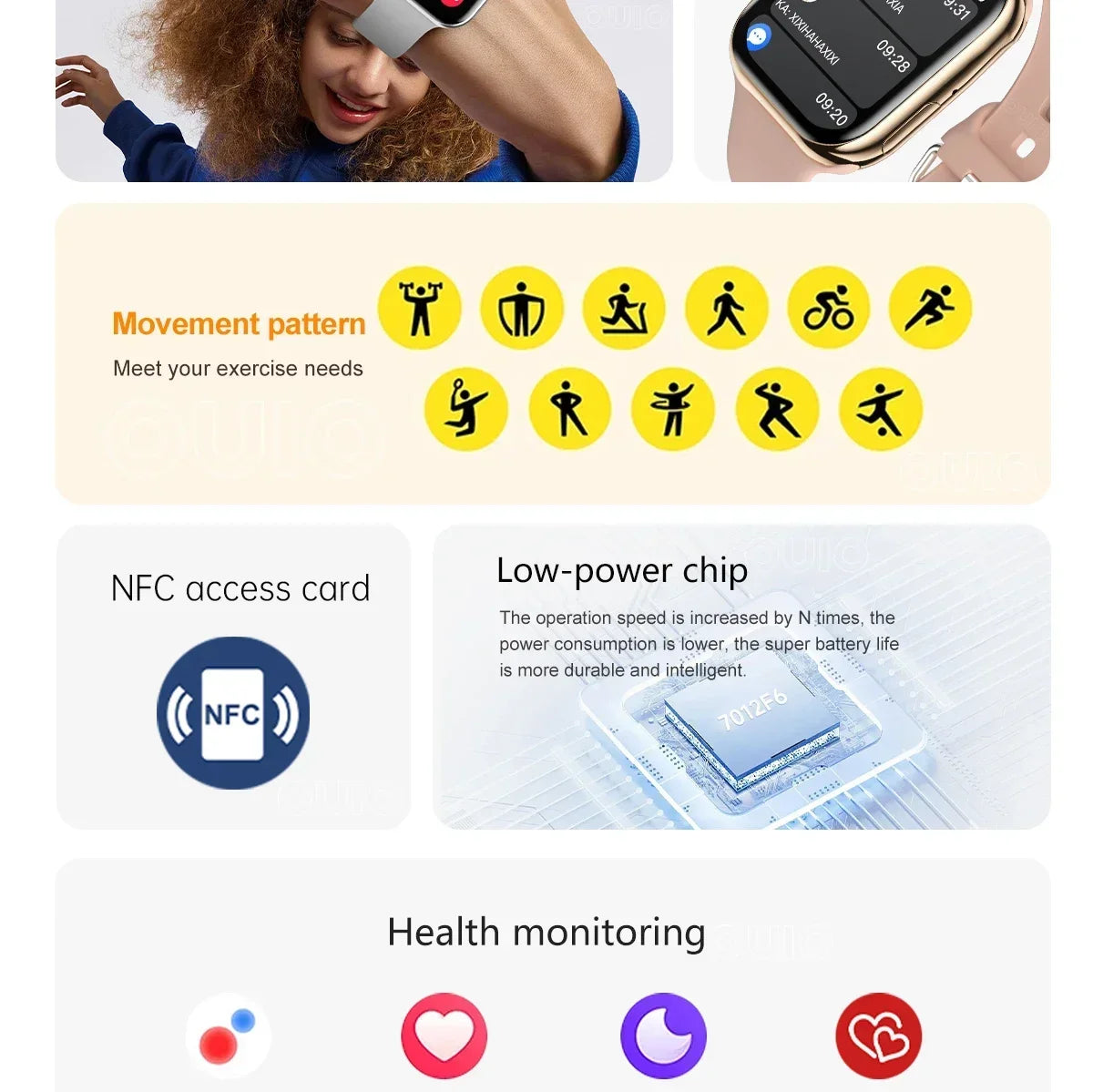 2025 New Series 10 For Apple Watch 10 SmartWatch GPS trajectory tracking NFC Bluetooth Call IP68 Waterproof Smart watch For IOS - LKBA