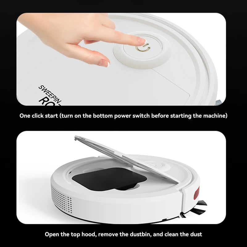 Xiaomi MIJIA Fully Automatic Sweeping Robots Vacuum Cleaner Strong Suction Intelligent Home Appliance Lazybones Sweeper Pet Hair - LKBA