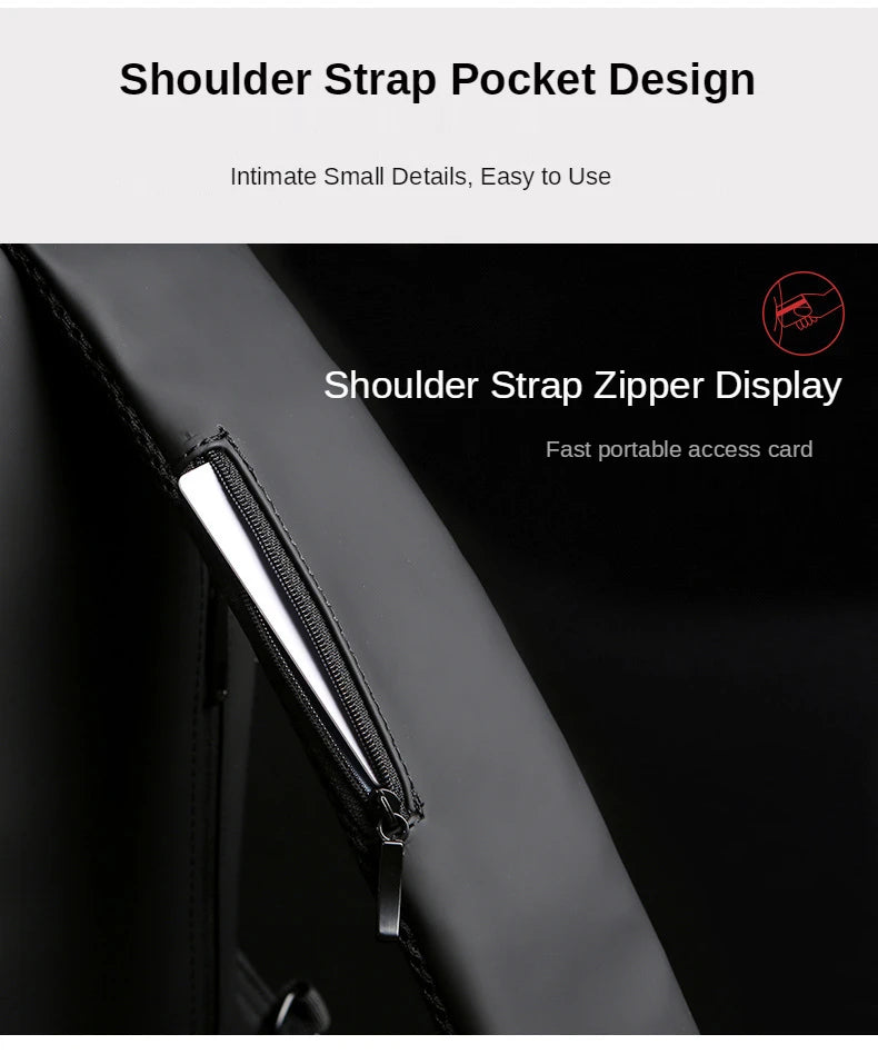 New Brand Designer Men Crossbody Bag PU Leather Classic Anti-Theft Shoulder Bag Chest Bag Multifunctional for Men - LKBA