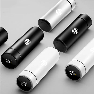 Car 500ml Smart Thermo Mug Drink Flask Temperature Display For MG ZS 5 7 6 Cyberster MG4 EV ES5 HS ONE GT GS MG3 EZS 3SW Scorpio - LKBA