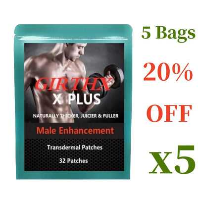 Male Patches, enlarger, Bigger, longer, growth, thicker,32 Patches Two months Supply - LKBA