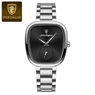 POEDAGAR Luxury Elegant Watch For Woman Waterproof Stainless Steel Quartz Women's Watches Simple High Quality Ladies Wristwatch - LKBA