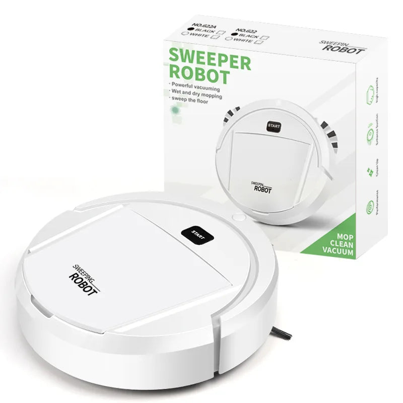 New Automatic Robot Vacuum Cleaner Smart Sweeping Dry Wet Cleaning Machine Charging Intelligent Vacuum Cleaner for Home - LKBA