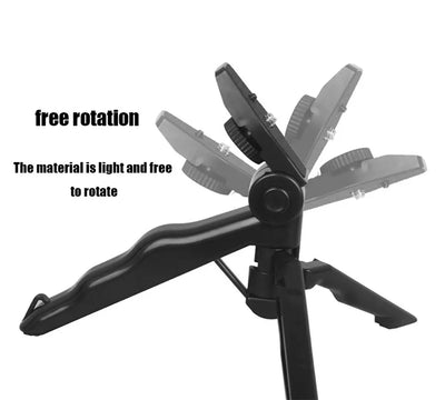 Smartphone Vlogging Kit with Tripod Phone Holder Mini Microphone LED Fill Light - LKBA