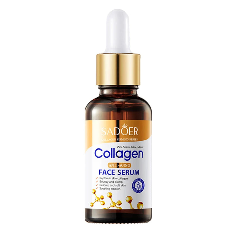 1/2/3pcs SADOER Collagen Face Serum skincare Facial Essence Liquid Anti-aging Moisturizing Nourishing Facial Serum Skin Care - LKBA